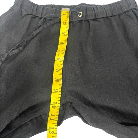 Tommy Hilfiger 100% Linen Black Pants Drawstring Pockets Pull on Women’s Size 2 - Picture 11 of 13